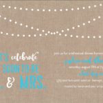 kraft paper rehearsal dinner invitation