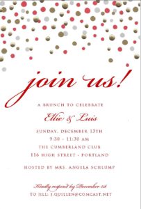 confetti invitation